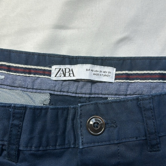 Blue Zara pants - Sz 31 - Picture 5 of 5